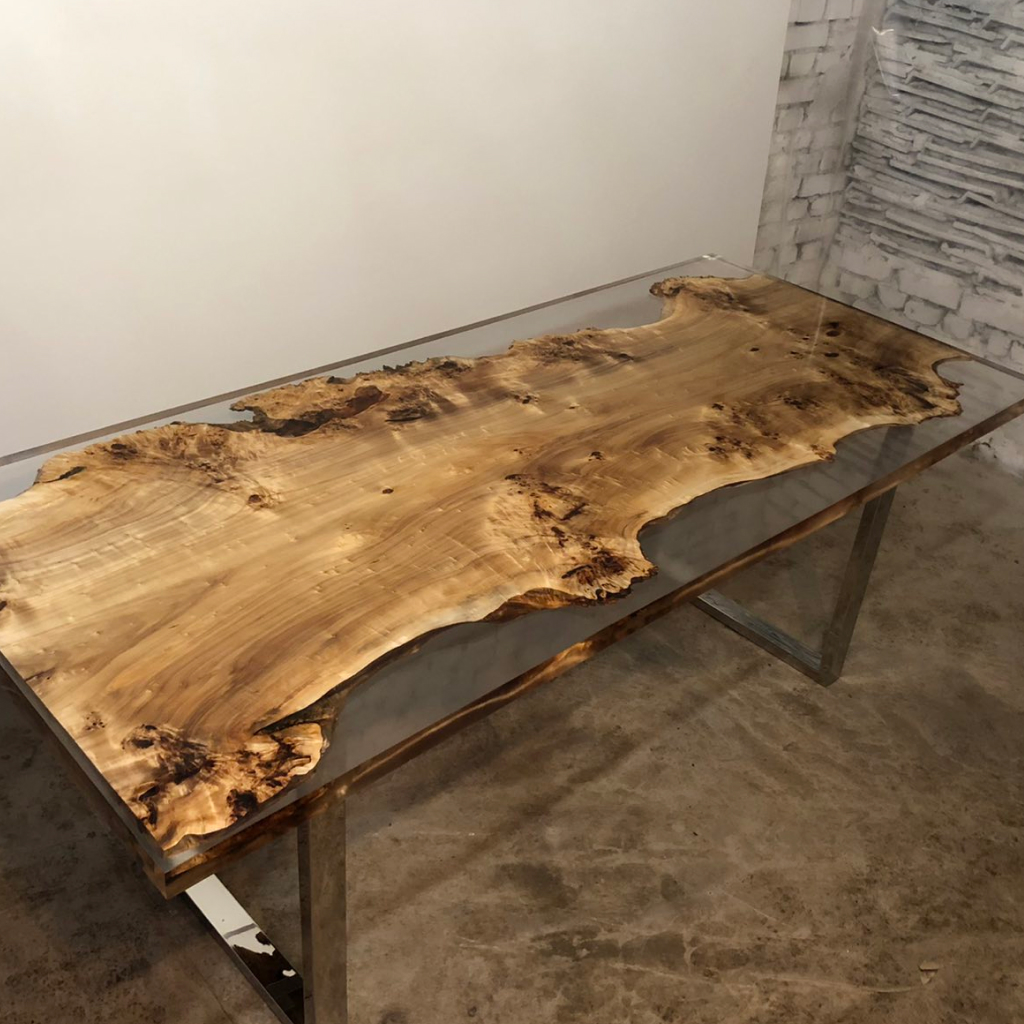 Epoxy resin river table